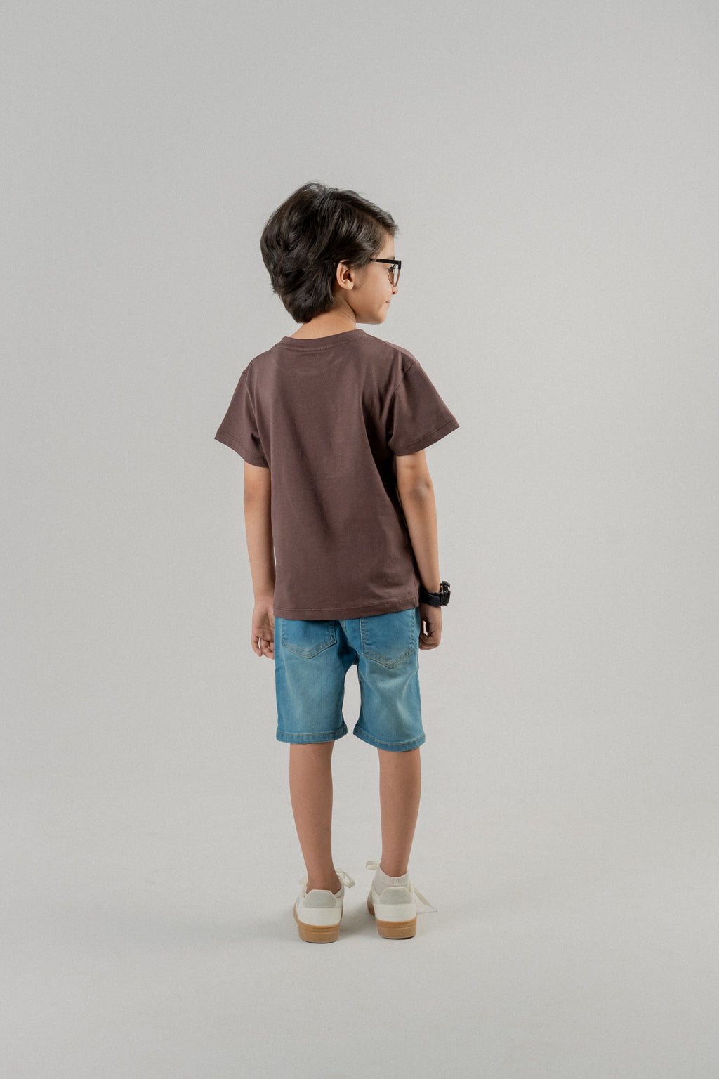 Boys Graphic T-Shirt - Brown Never Lose Your Smile