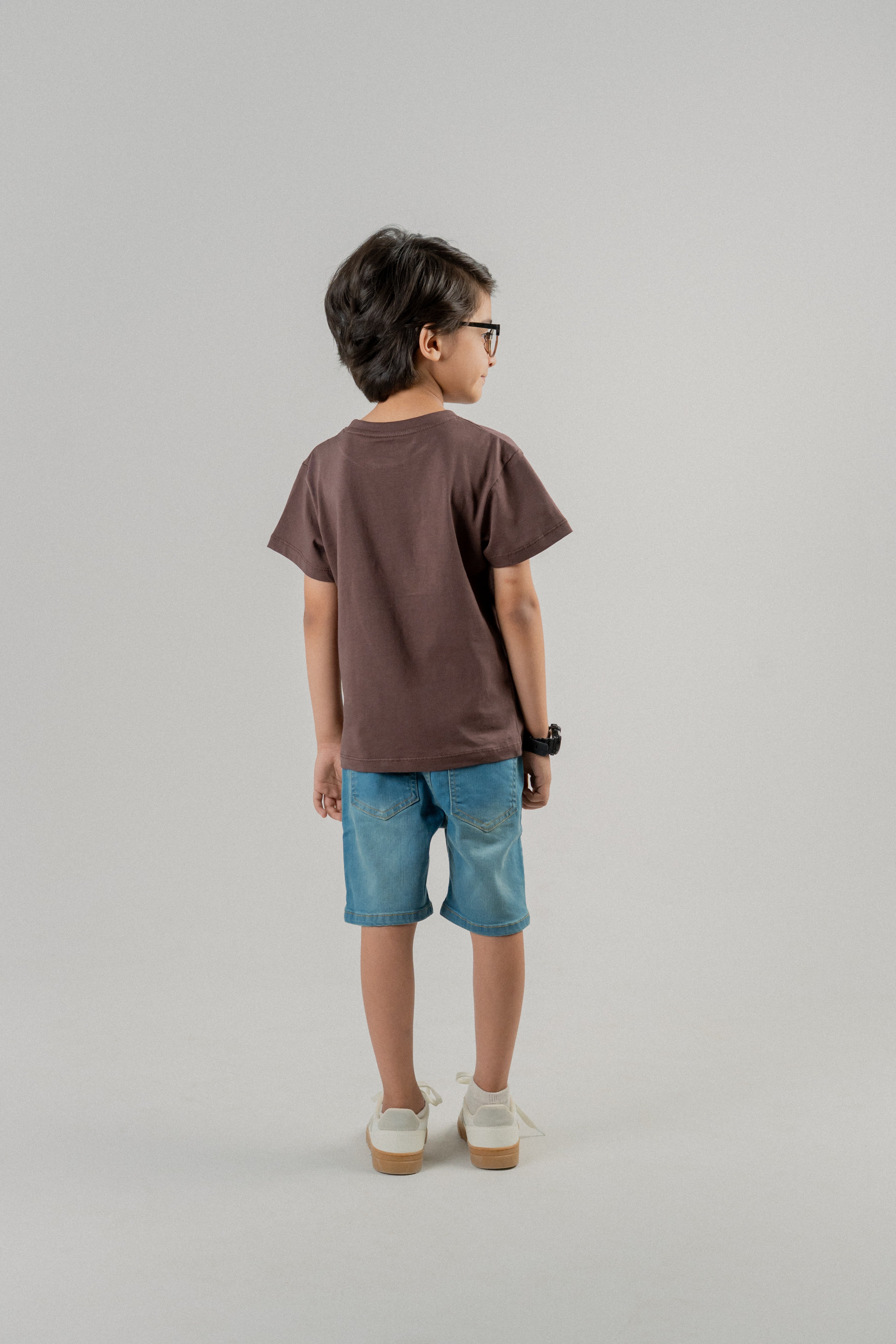 Boys Graphic T-Shirt - Brown Never Lose Your Smile
