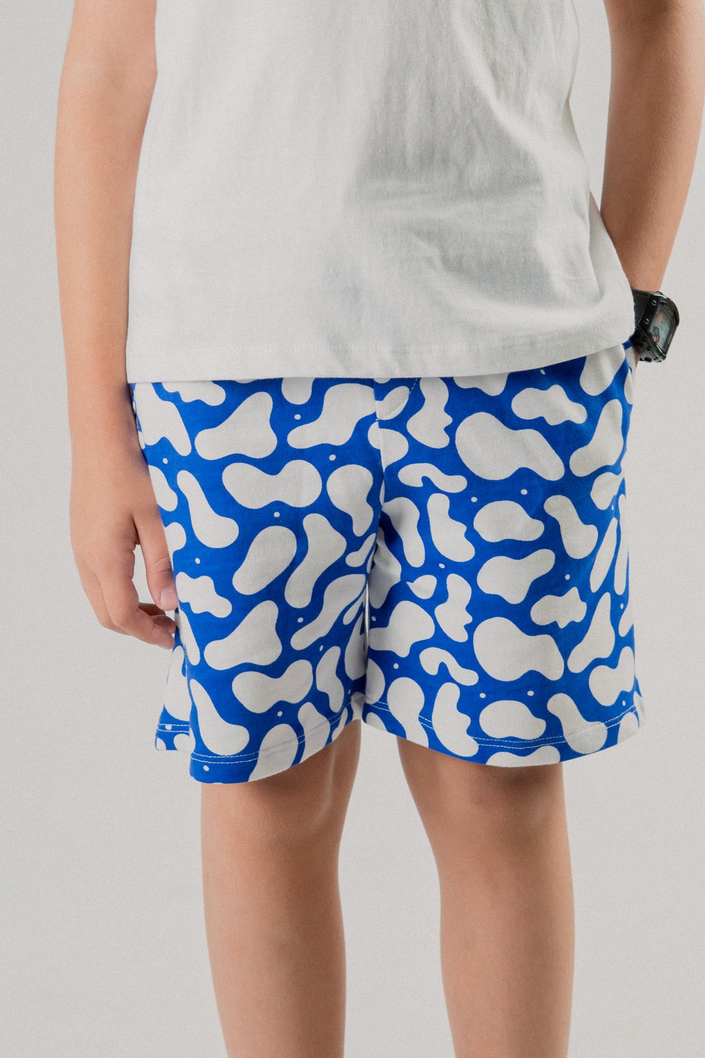Junior Kids Boys knit Wear Short - True Blue