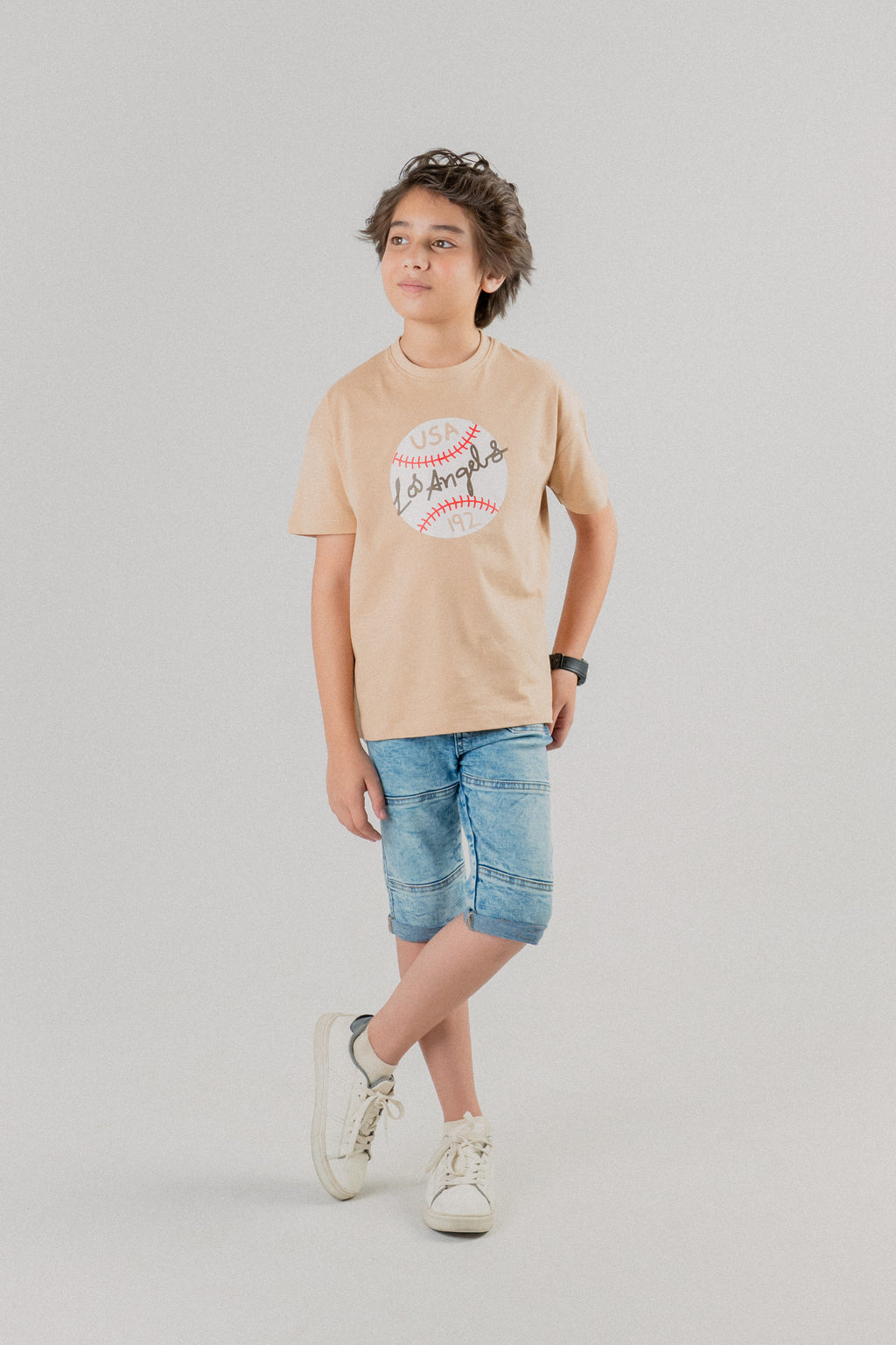 Junior Kids T-Shirt –beige