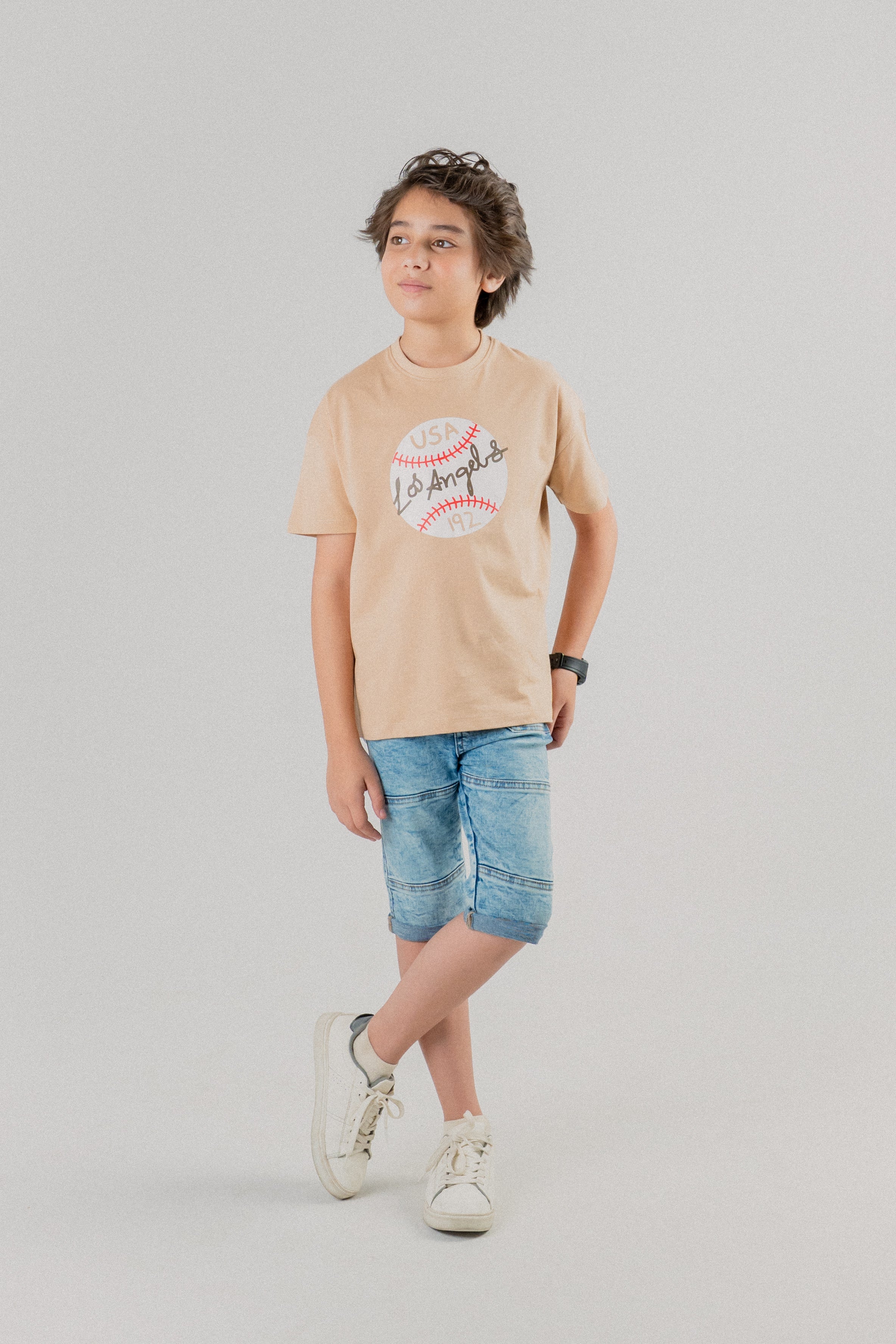 Junior Kids T-Shirt –beige