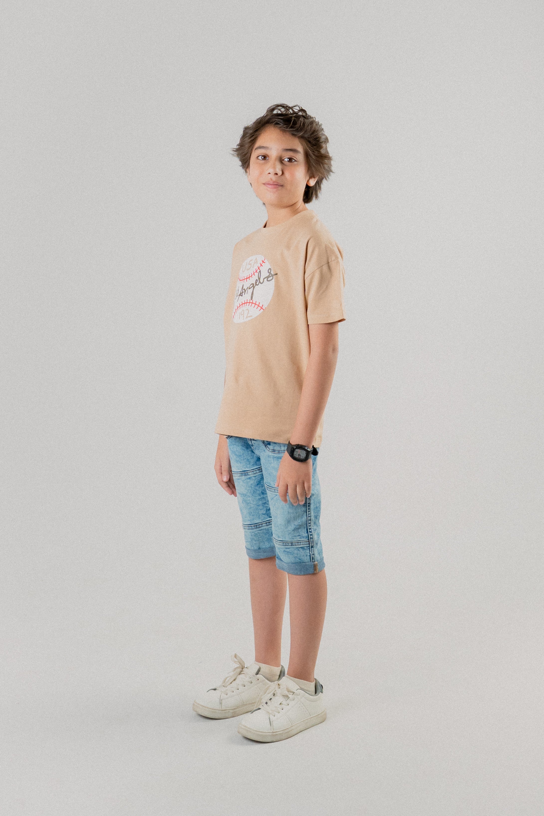 Junior Kids T-Shirt –beige