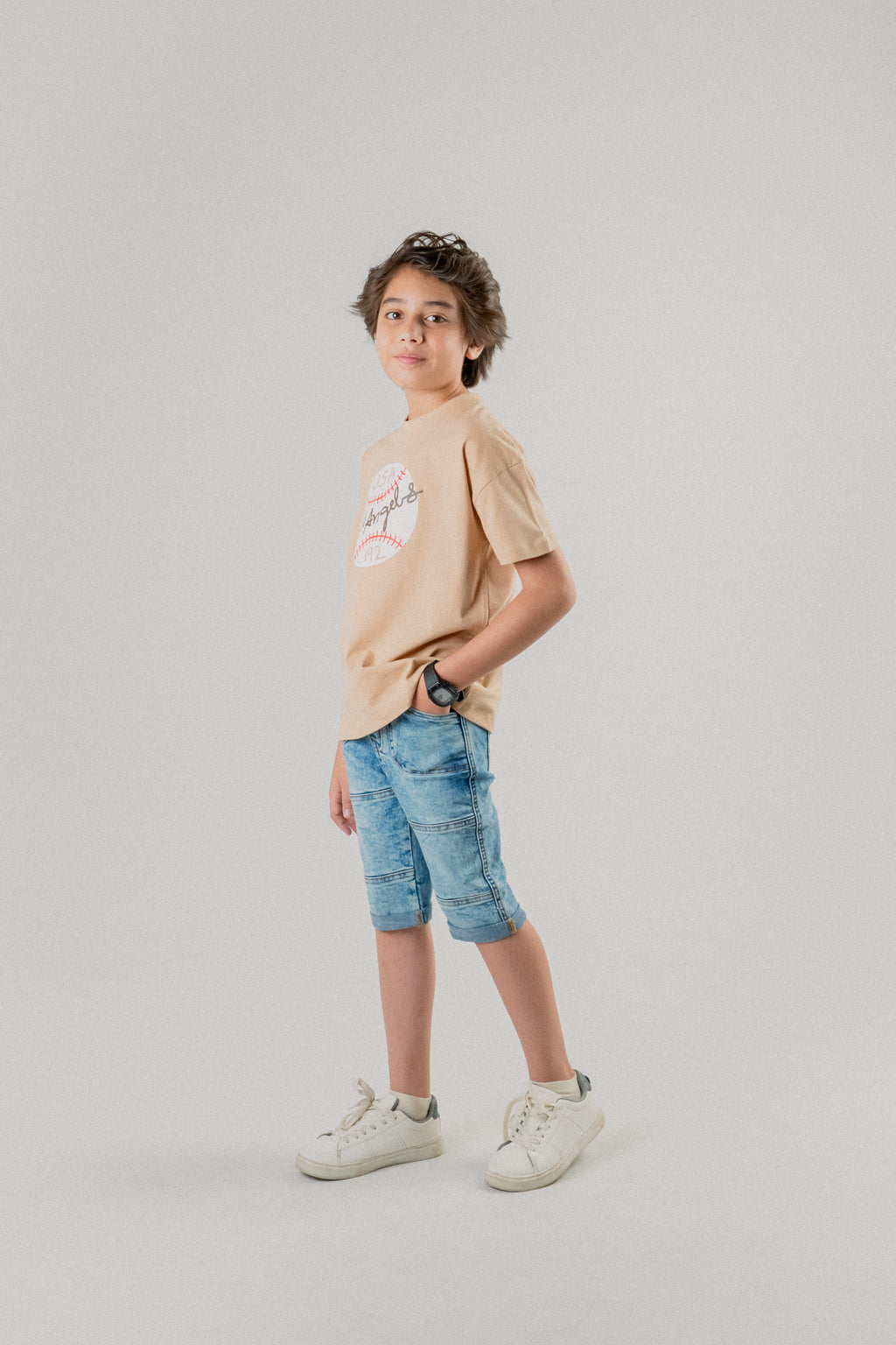 Junior Kids T-Shirt –beige