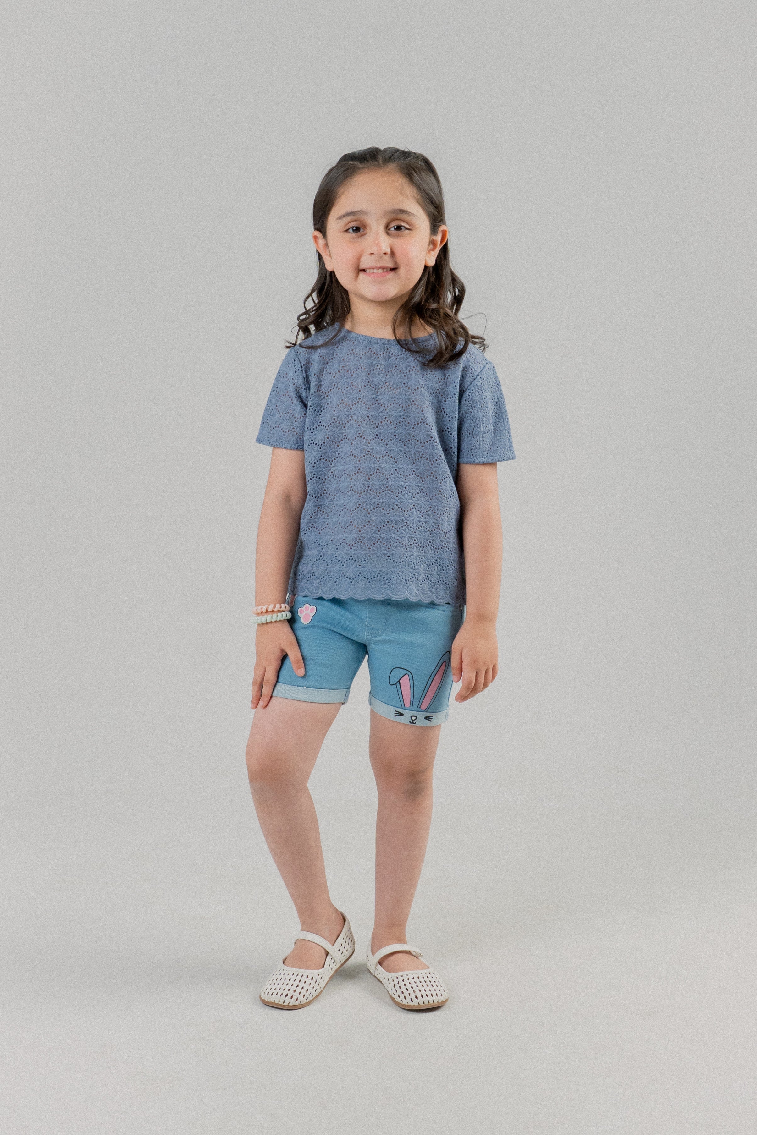 Little Girls Cotton T-Shirt – Dream Blue