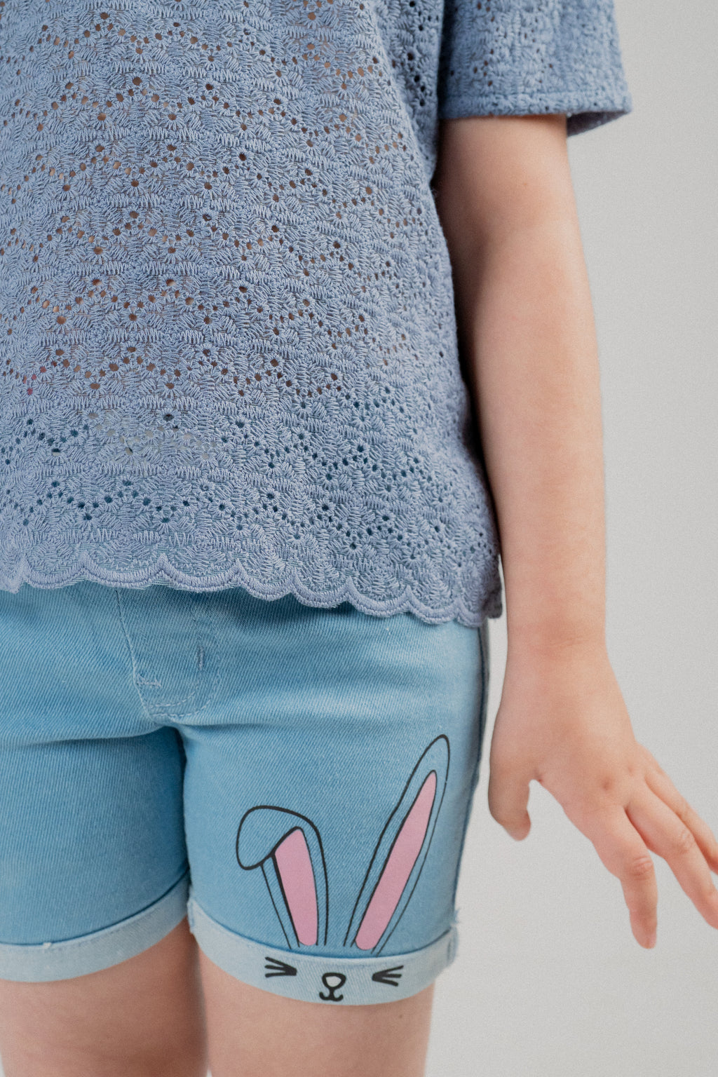 Little Girls Cotton T-Shirt – Dream Blue
