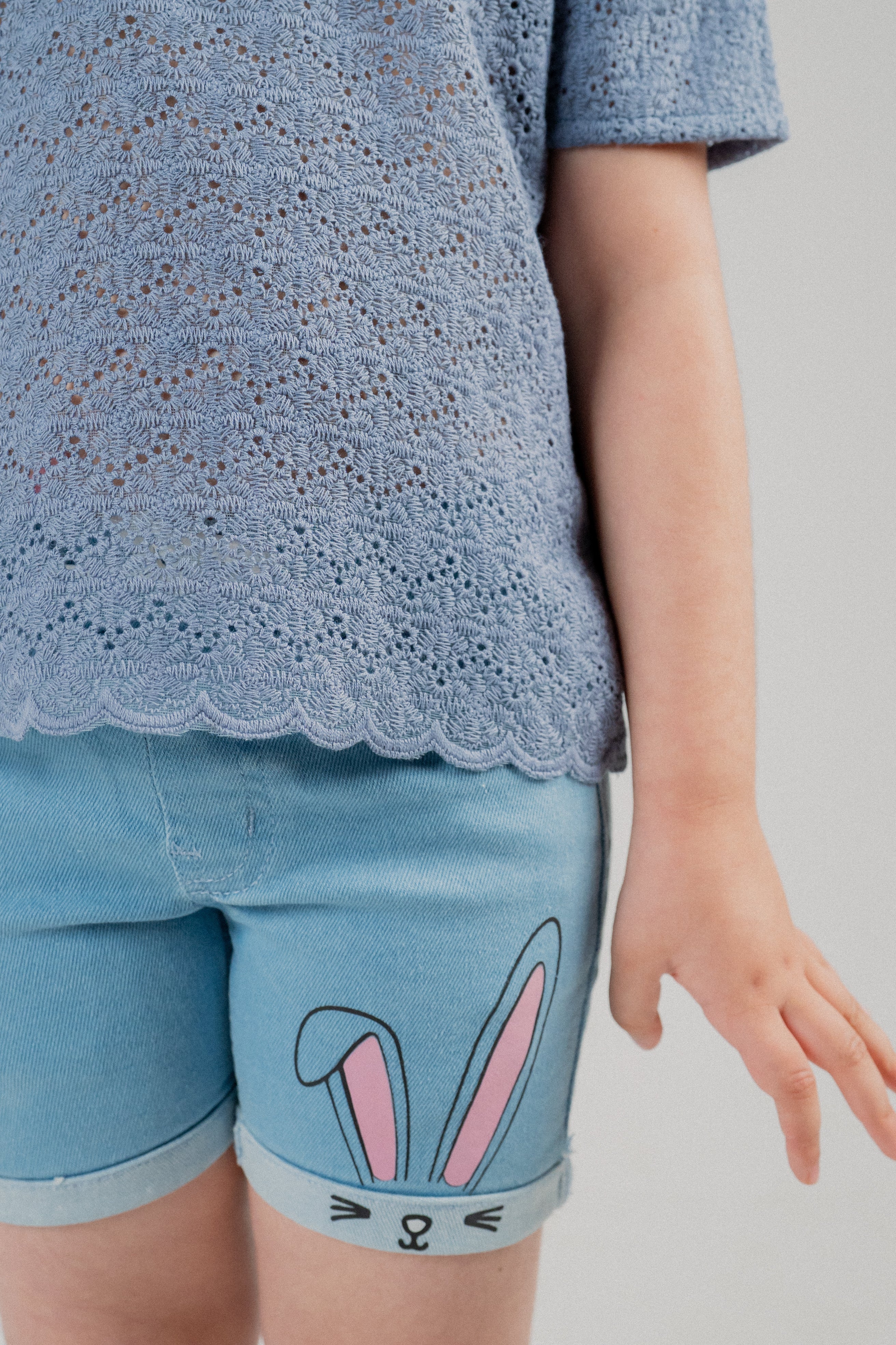 Little Girls Cotton T-Shirt – Dream Blue