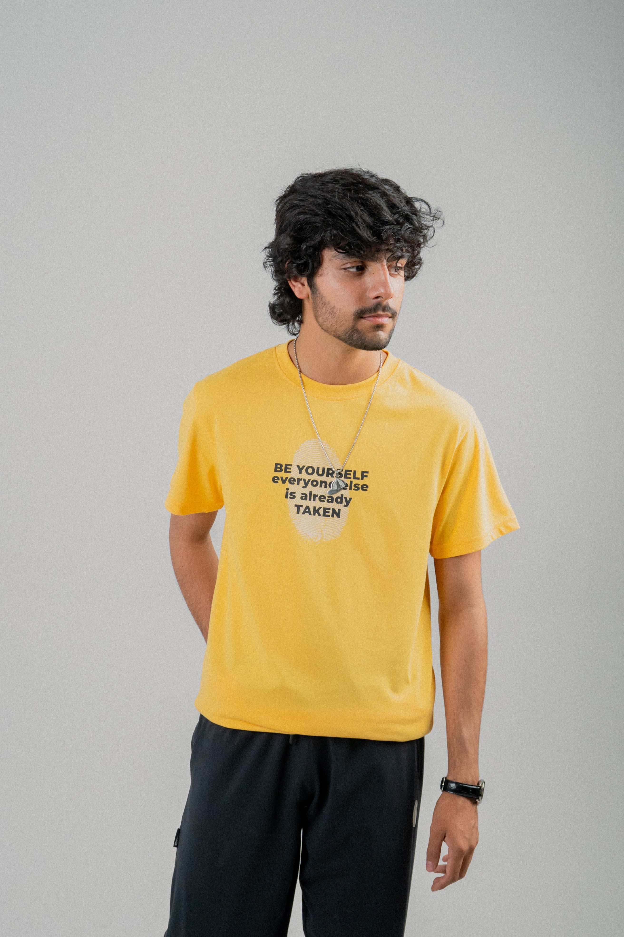 Modern Men's Full Sleeve T-shirt – Buff Yellow