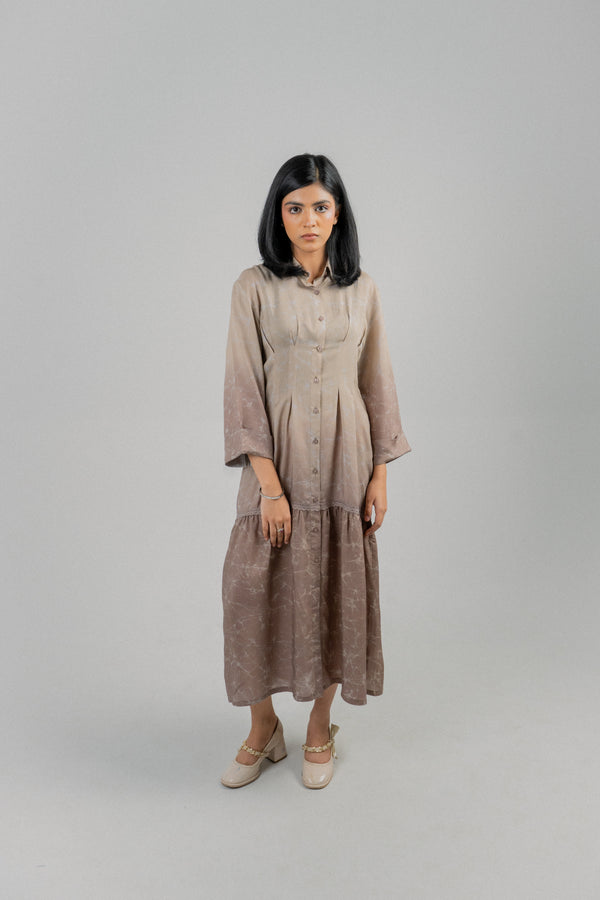 Women's Cotton Lawn Dress – Brown