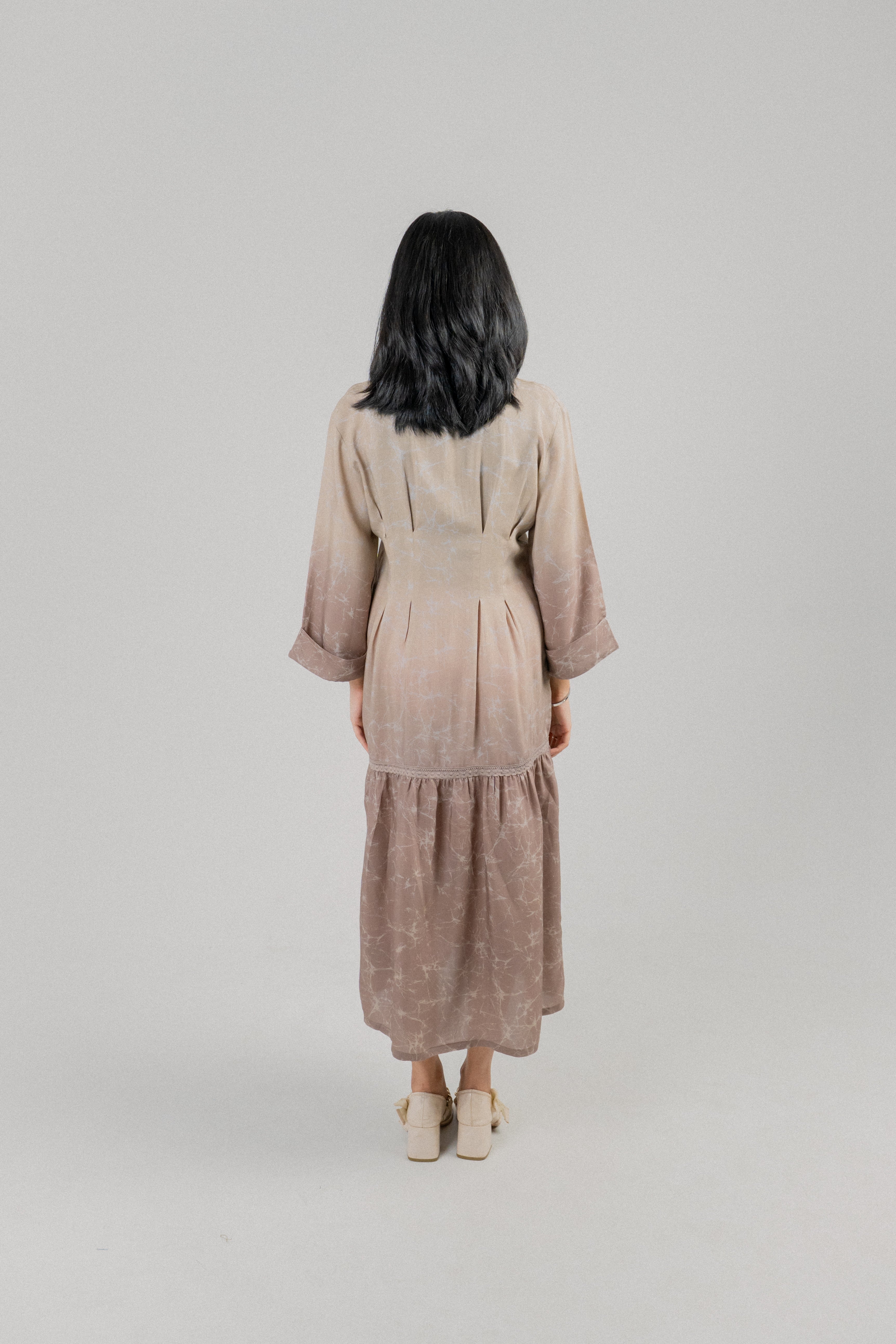 Women's Cotton Lawn Dress – Brown