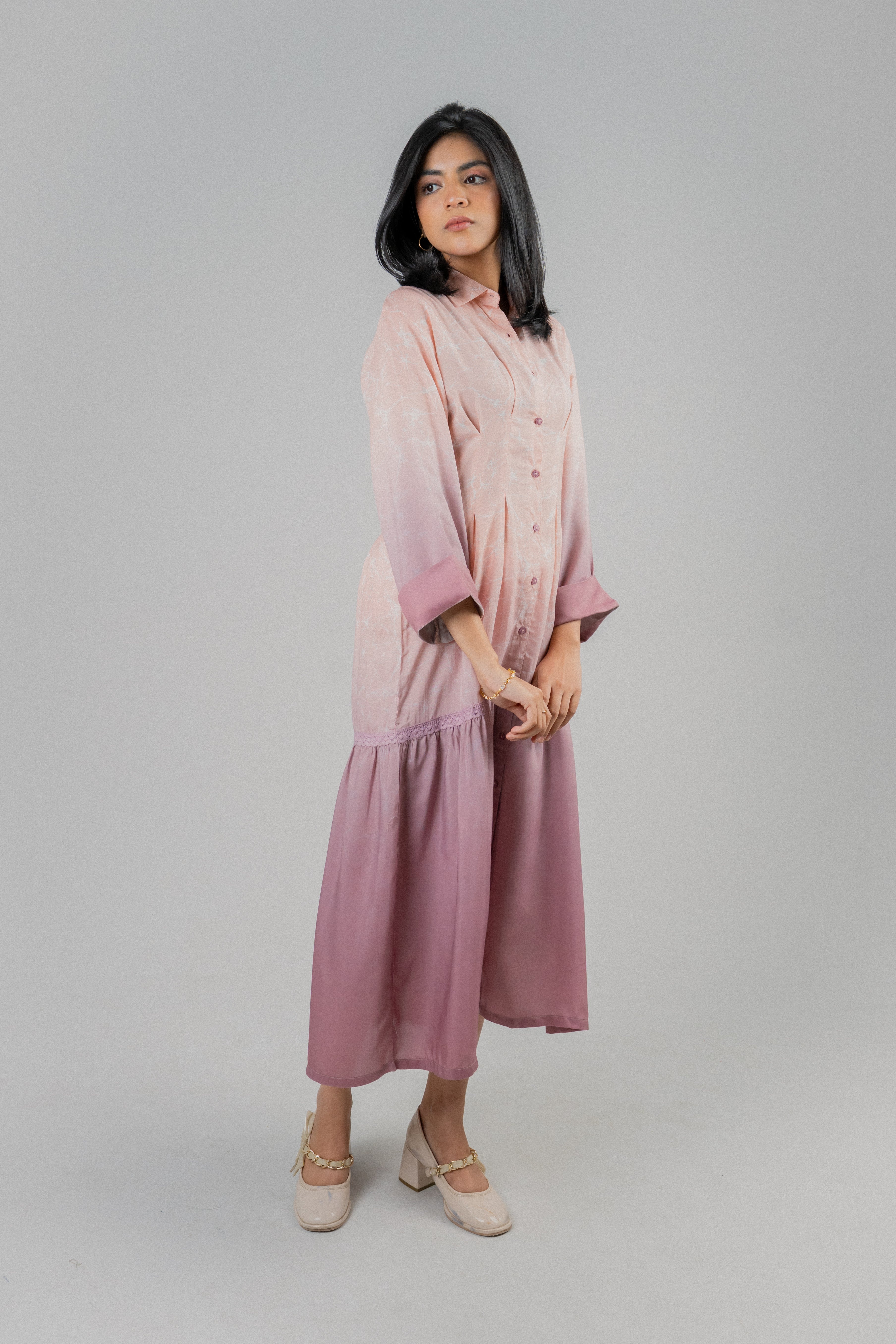 Women's Cotton Dress – Pink