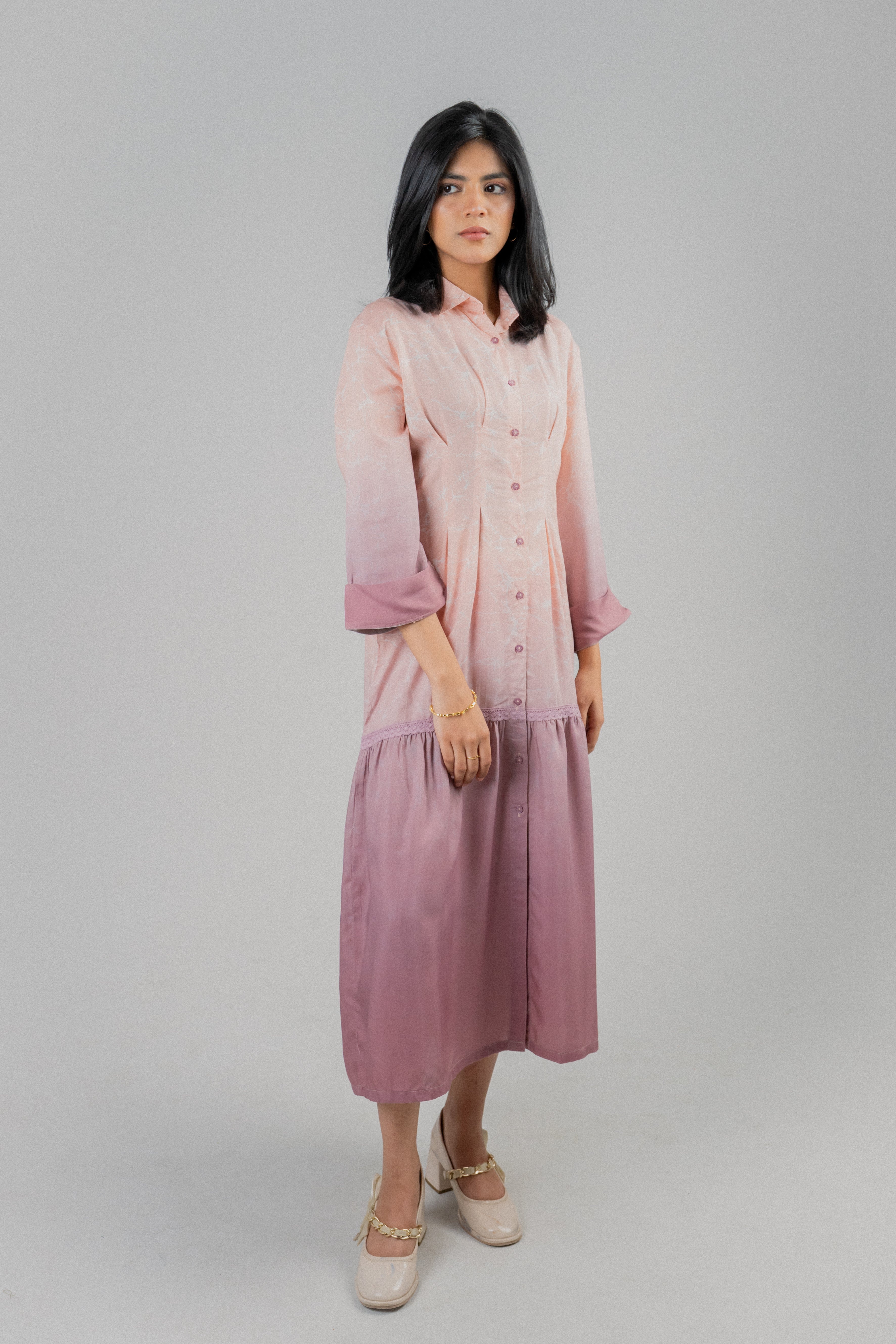 Women's Cotton Dress – Pink