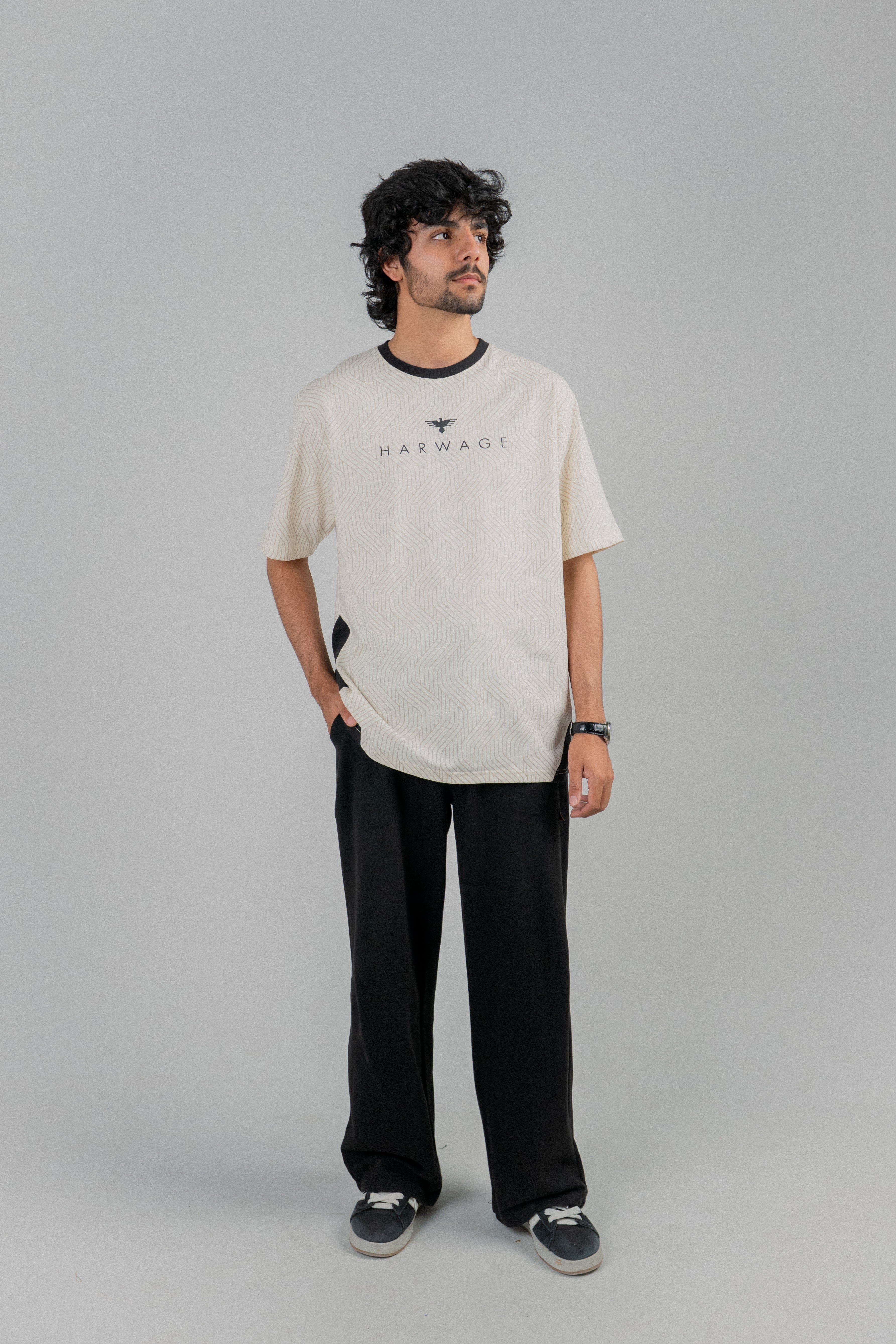 Men's Oversized T-Shirt – Oatmeal