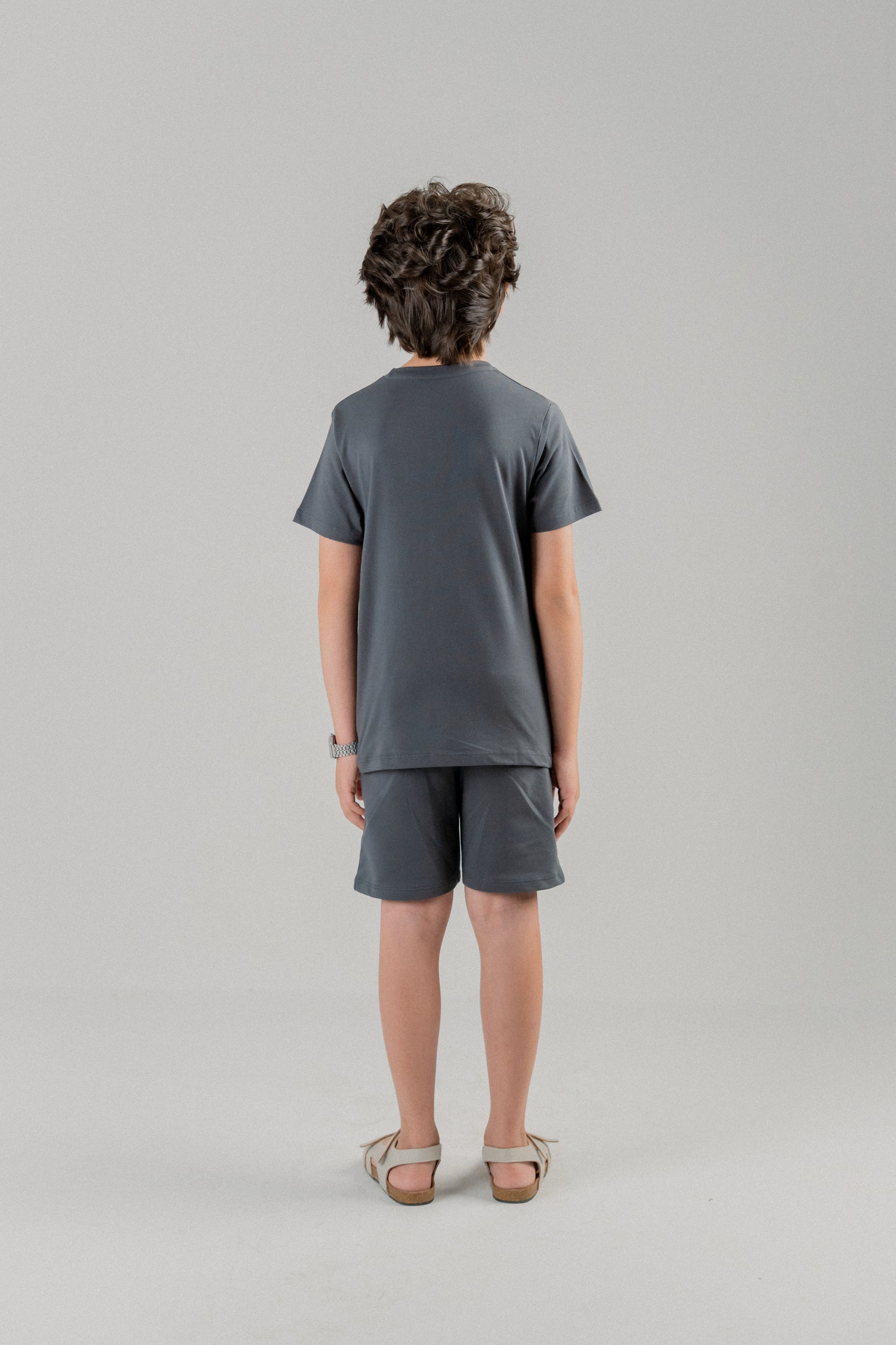 Junior Kids Comfort CO-ORD Set- Charcoal Gray