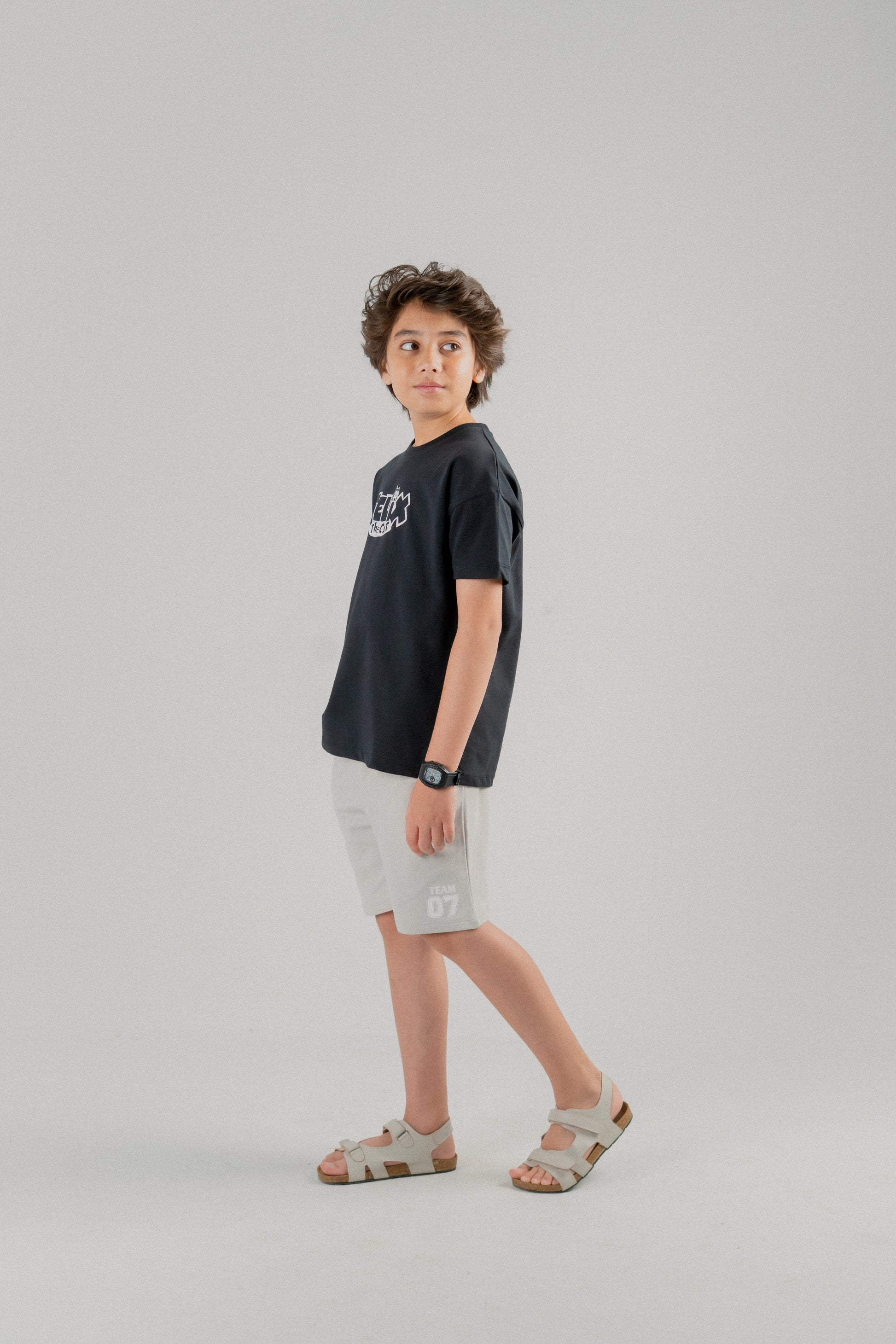 Junior Boys Felix the Cat Graphic T-Shirt – Black