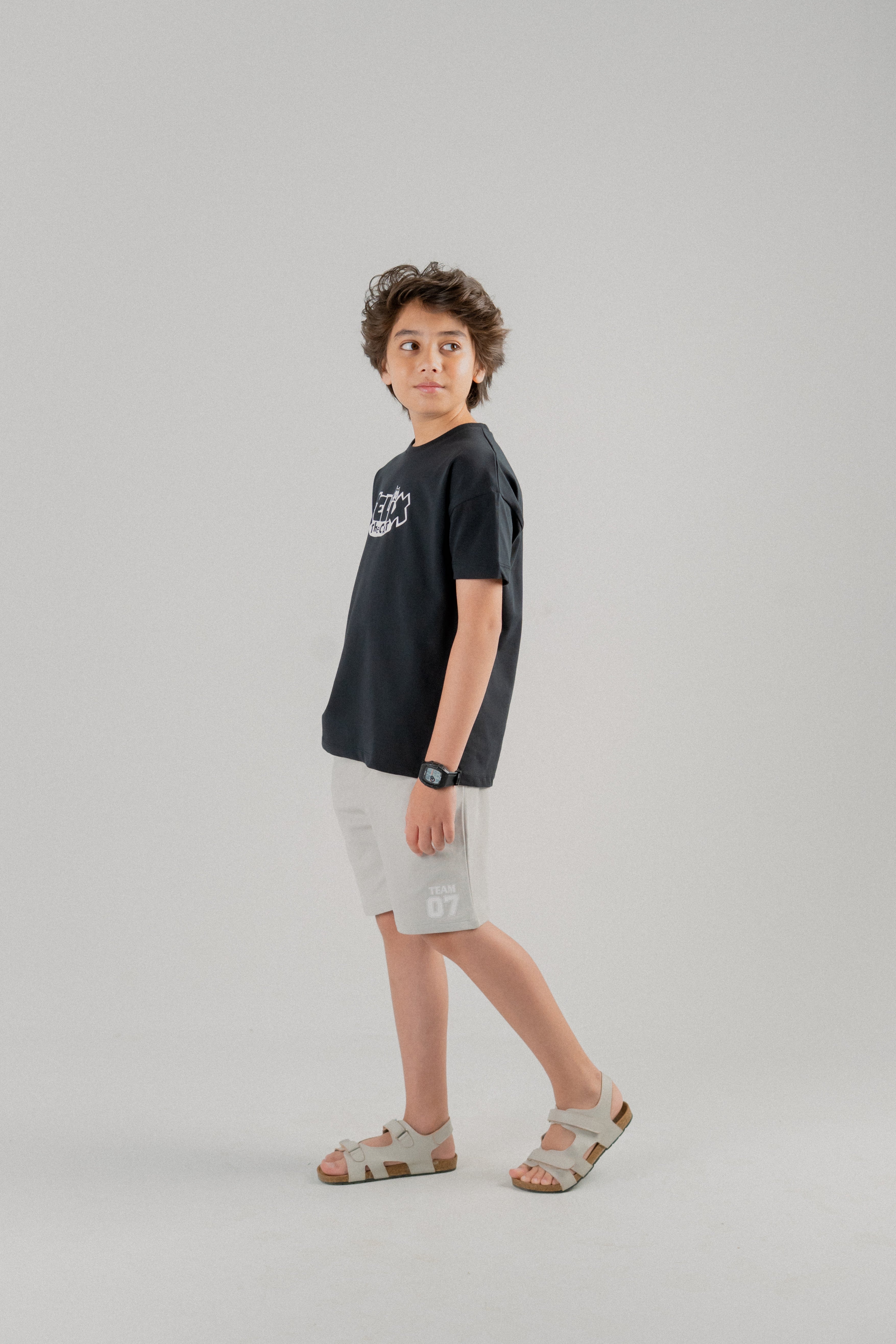 Junior Boys Felix the Cat Graphic T-Shirt – Black