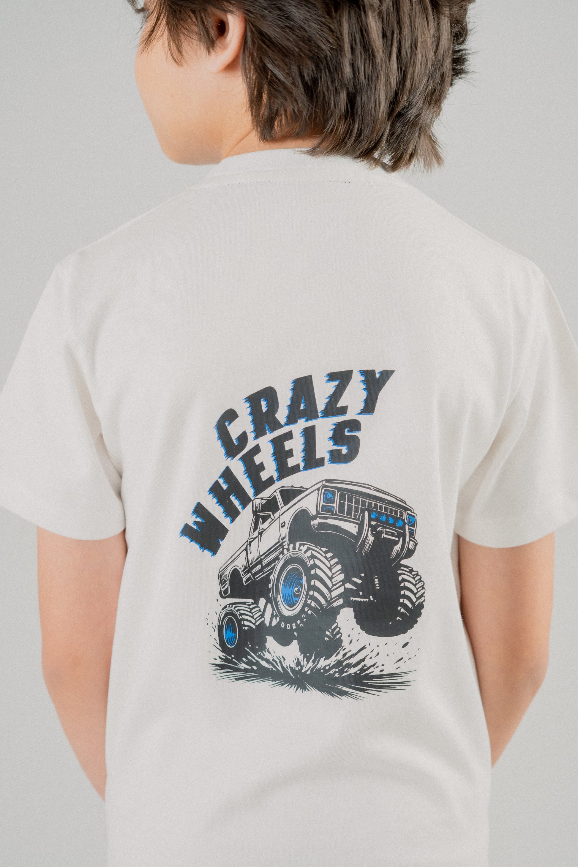 Junior Kids Boys Tee- White