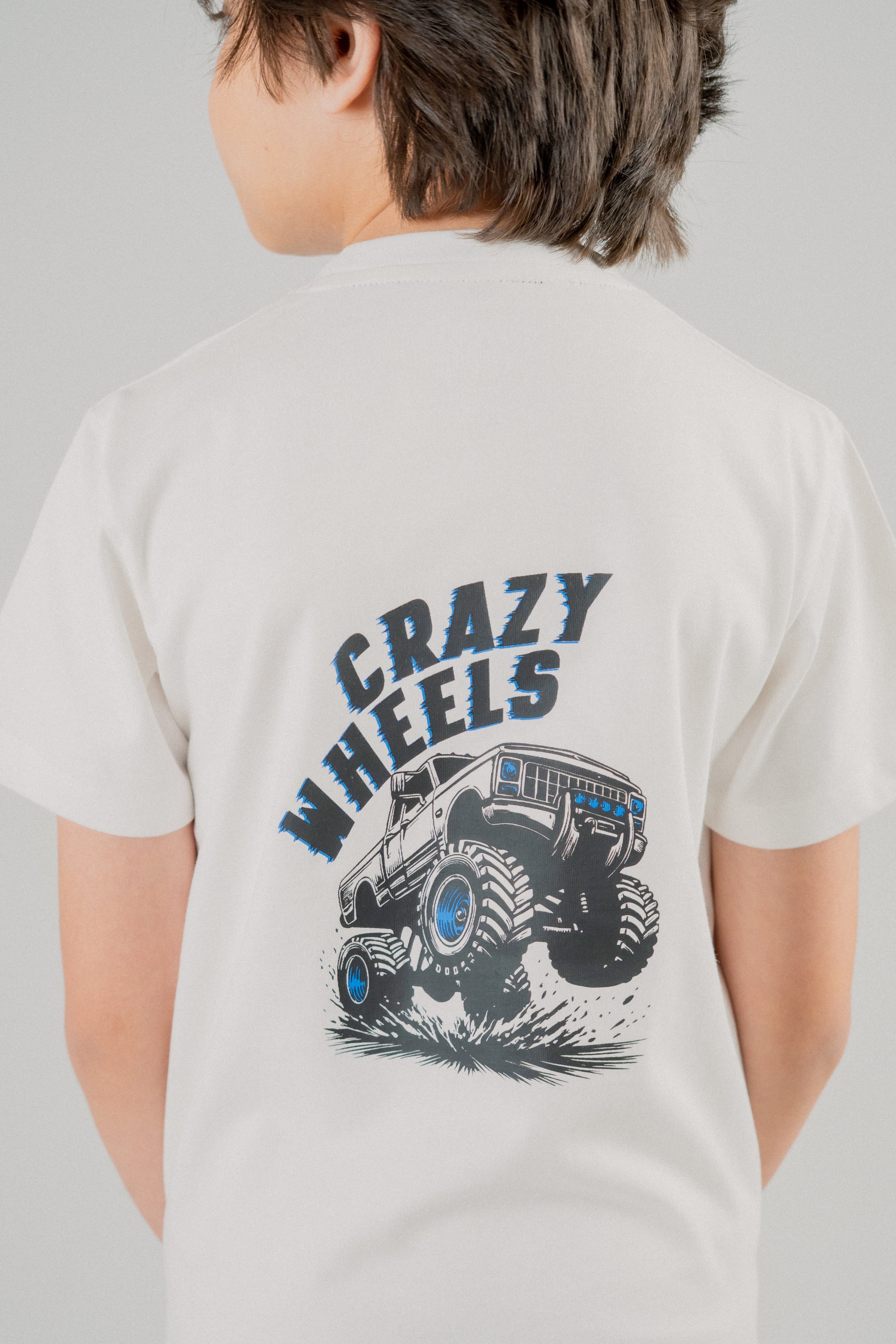 Junior Kids Boys Tee- White