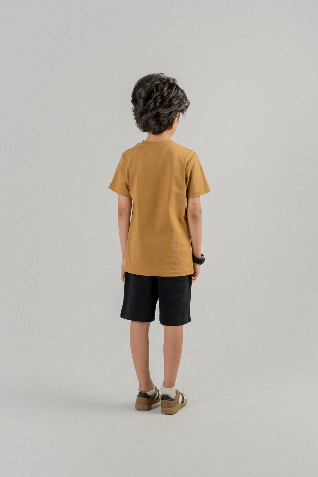 Little Boys Snoopy Graphic T-Shirt – Camel Brown