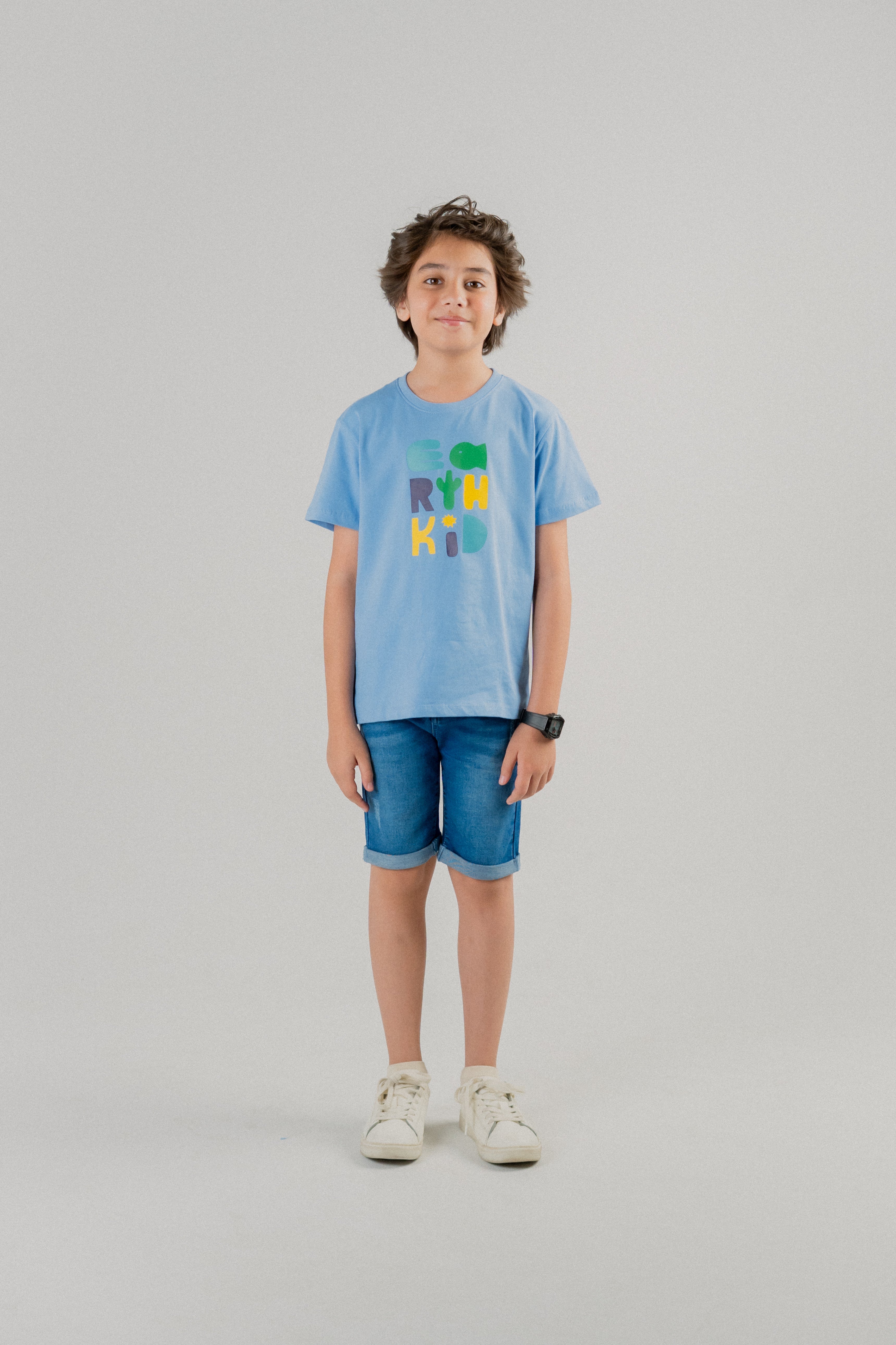 Modern Junior Boys T-shirt – Gray Dawn