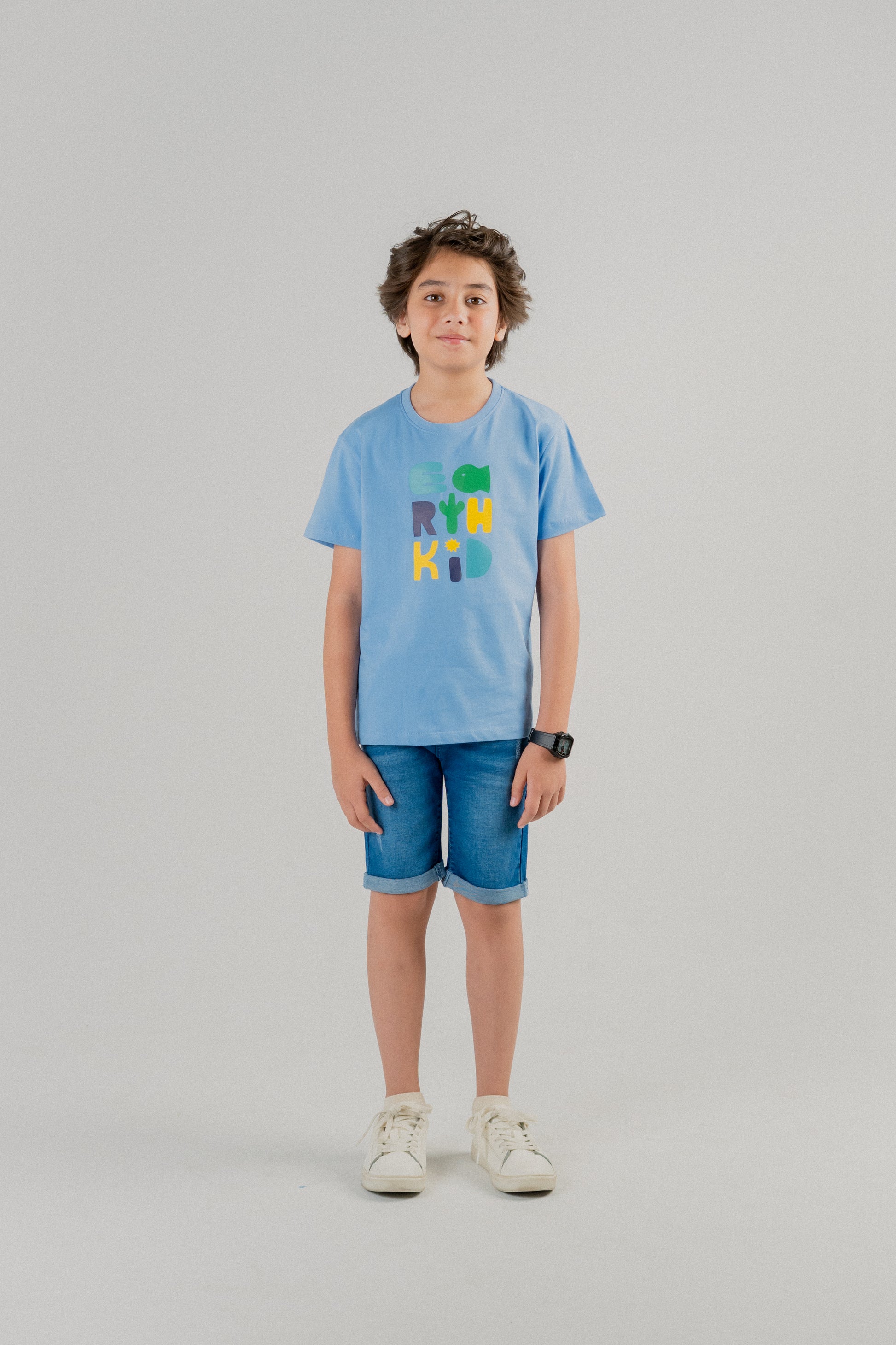 Modern Junior Boys T-shirt – Gray Dawn
