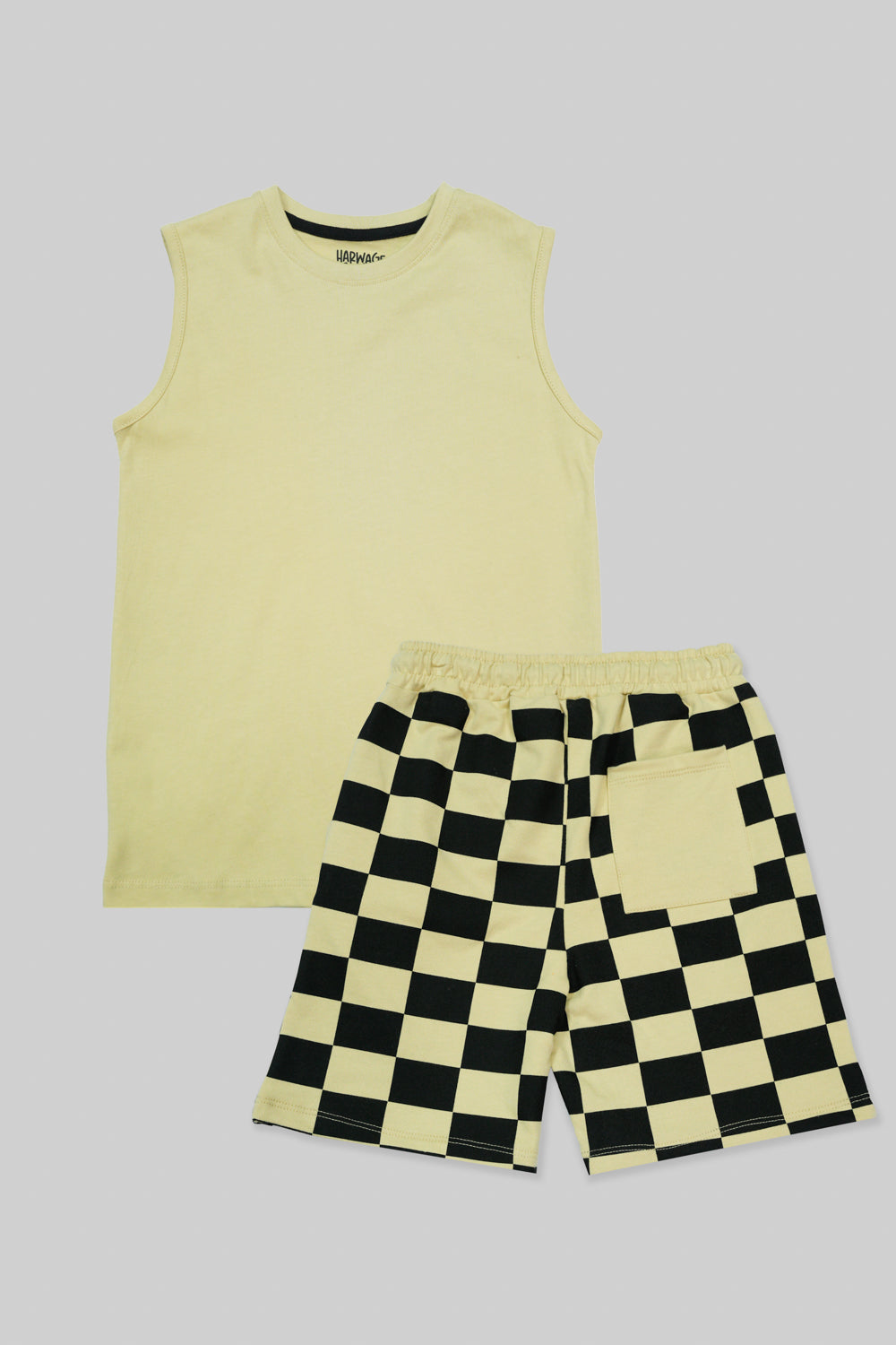 Junior Kids Sleeveless  Vest-Italian Straw