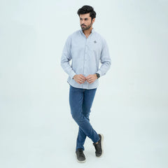 Men Basic Oxford Shirt - Tropical Blue