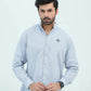 Men Basic Oxford Shirt - Tropical Blue - Harwage