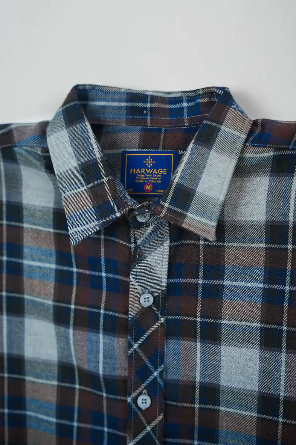 Shirt with a visible brand label