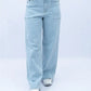 Women’s Sky Blue Wide Leg Jeans