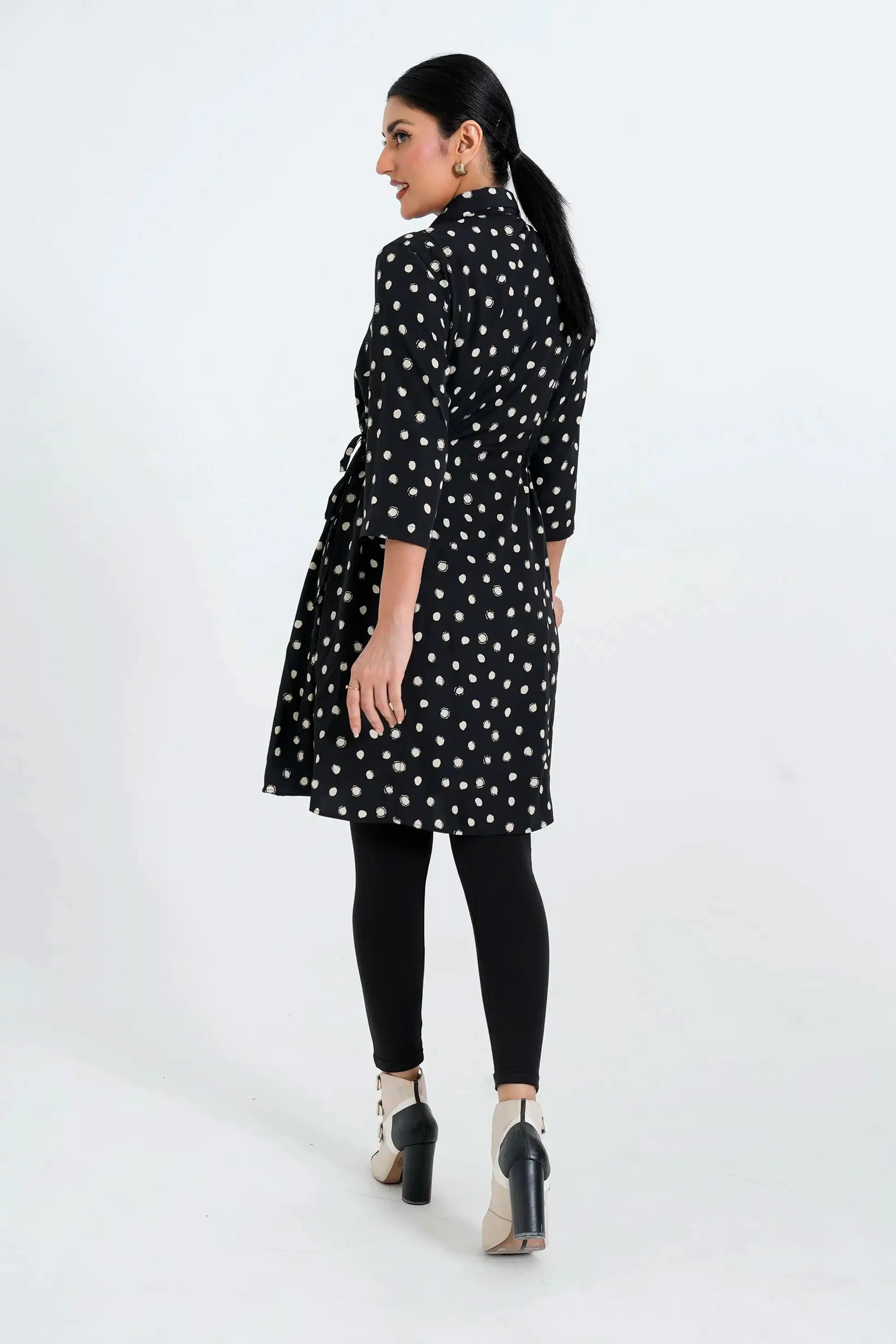 Stylish Women’s Black Dress Shirt