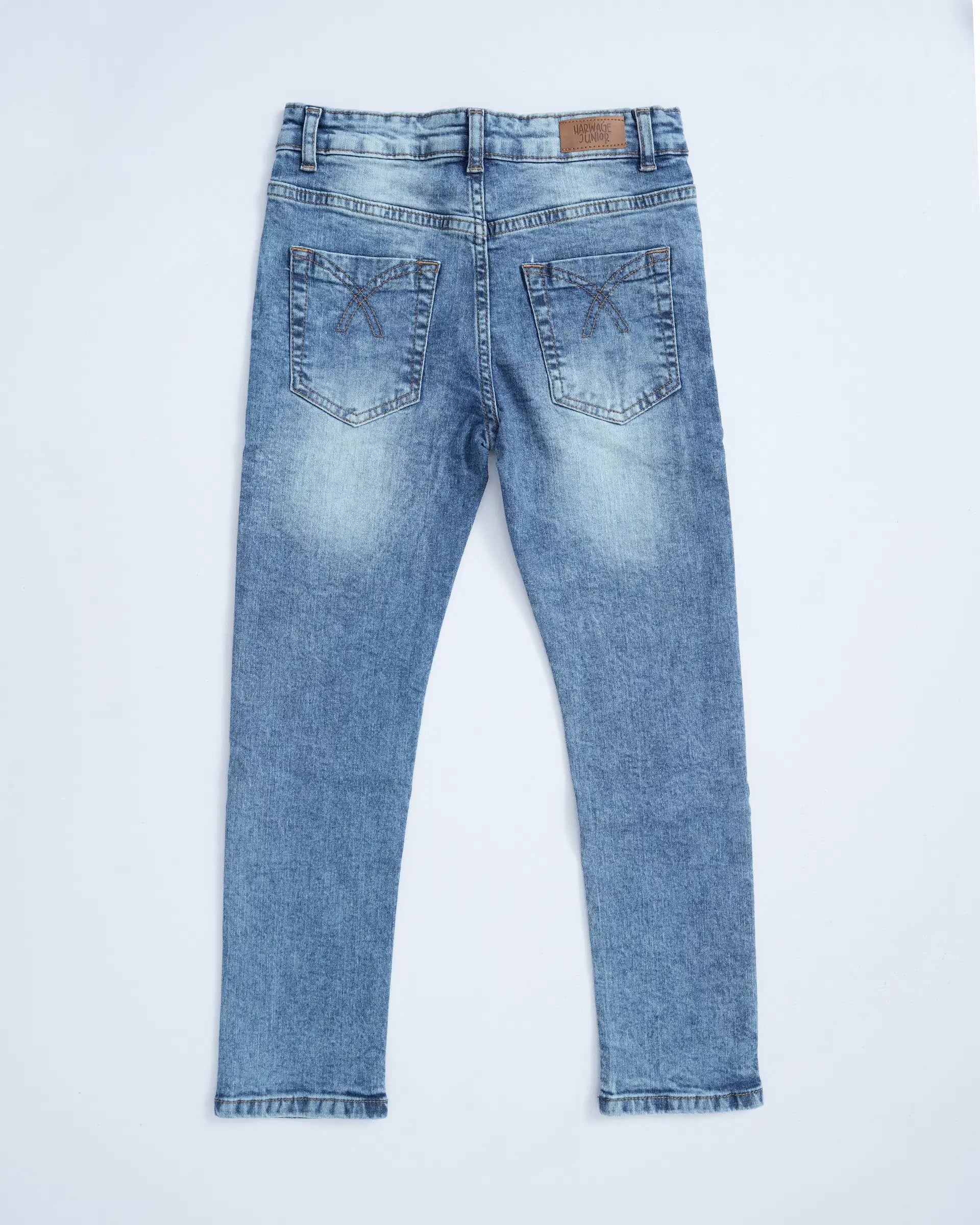 Stylish Acid Wash Regular Straight Jeans