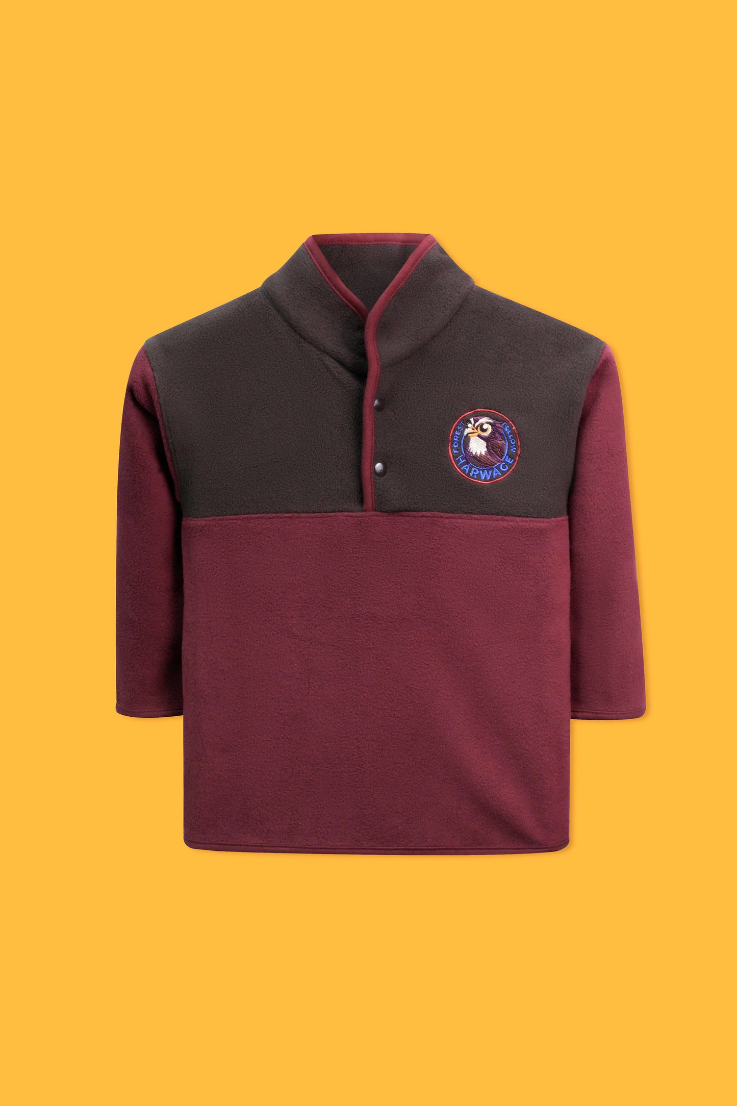 Little Boys Mock Neck Sweatshirt - Maroon