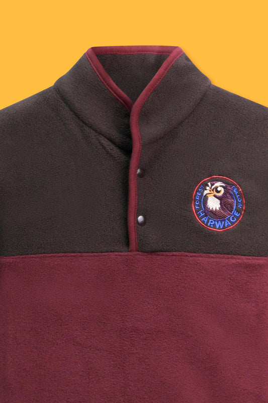 Little Boys Mock Neck Sweatshirt - Maroon