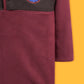Little Boys Mock Neck Sweatshirt - Maroon
