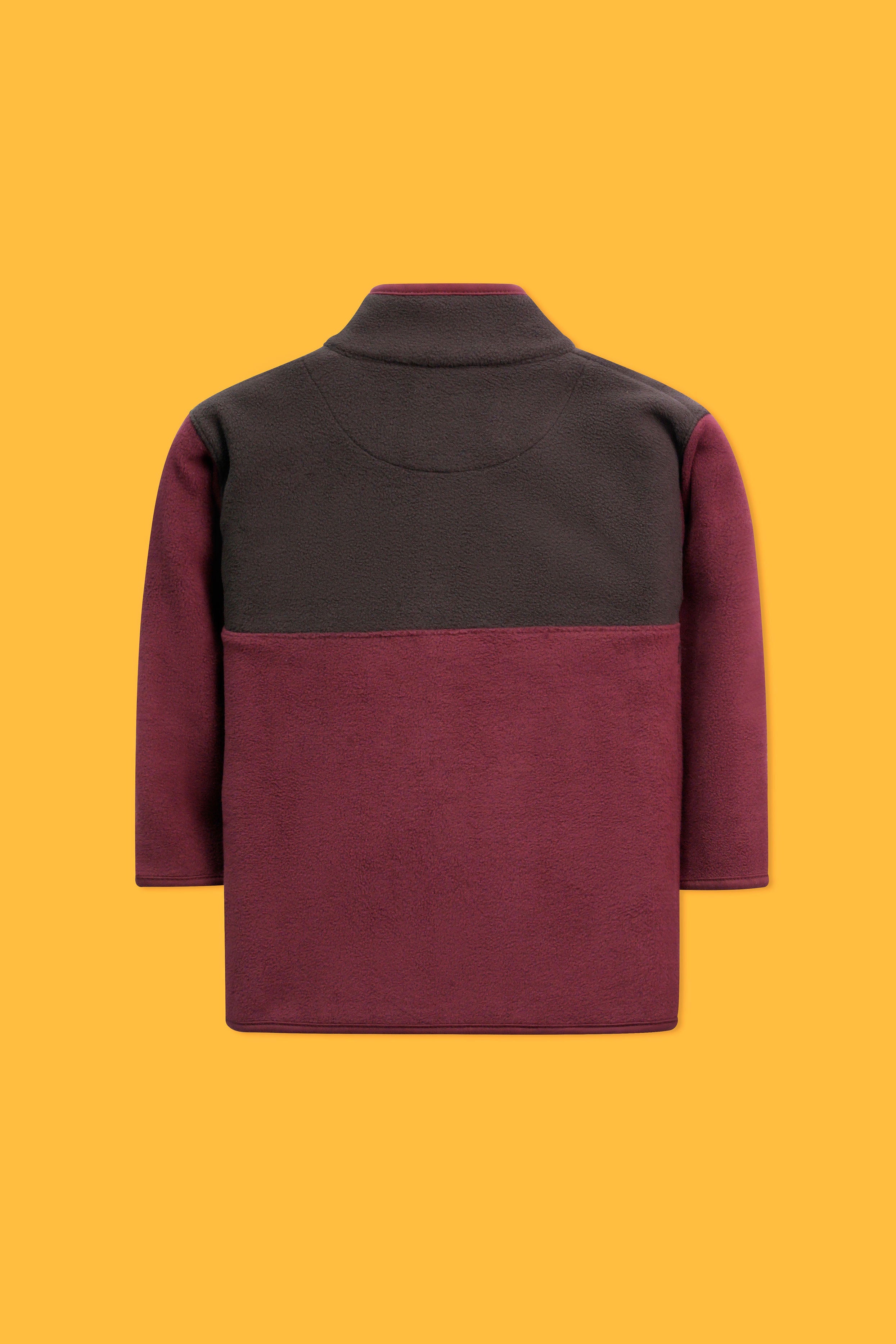 Little Boys Mock Neck Sweatshirt - Maroon