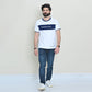 Men Round Neck T Shirt - White