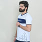 Men Round Neck T Shirt - White