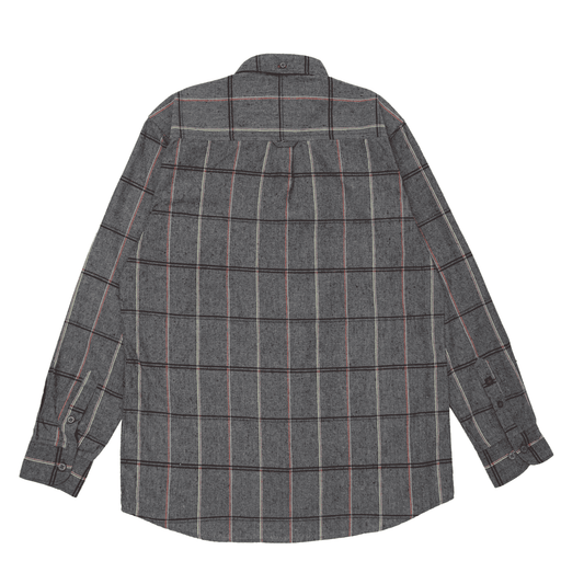 Men Grey Checkered Casual Shirt - Harwage