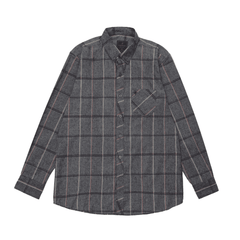 Men Grey Checkered Casual Shirt