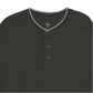 Men Ban Collar Full-Sleeve T-Shirt – Dark Charcoal - Harwage