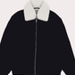 Men Regular Fit Fur Jacket – Black - Harwage
