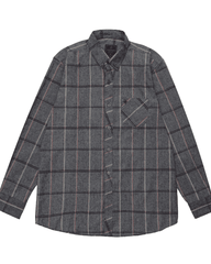 Men Grey Checkered Casual Shirt - Harwage