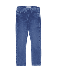 Women Light Blue Straight Fit Denim Jeans - Harwage