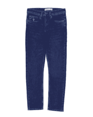 Women Dark Blue Straight Fit Denim Jeans - Harwage