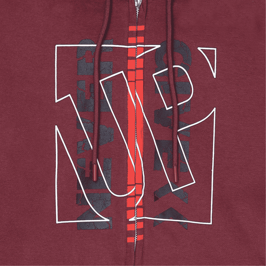 Men Regular Fit Hoodie - Maroon - Harwage