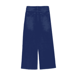 Women Stylish Blue Wide Leg Jeans - Harwage