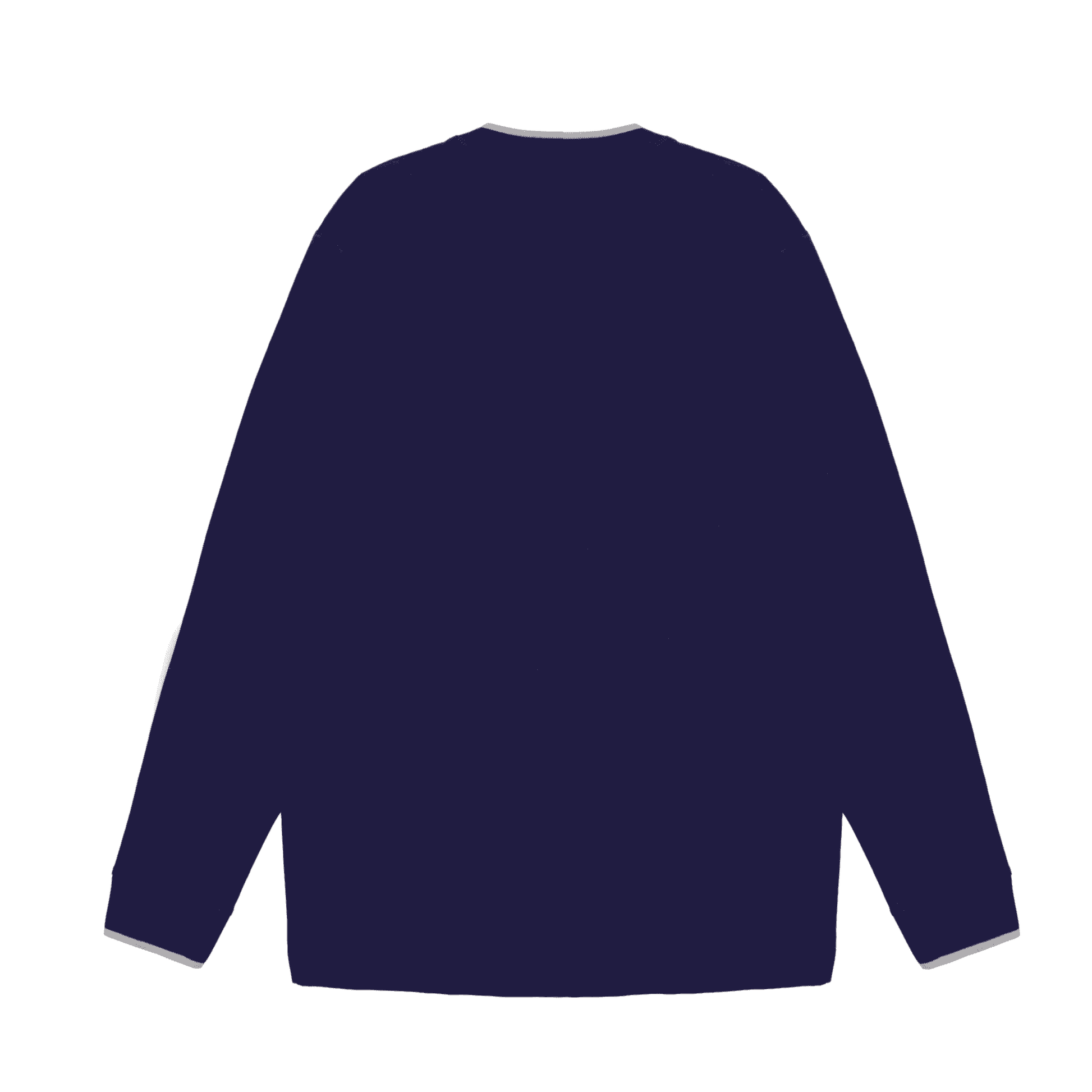Men Ban Collar Full-Sleeve T-Shirt – Blue - Harwage