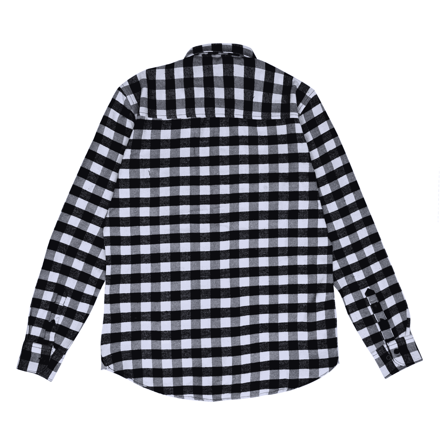 Men Casual Shirt Checkered - Checkered Black / White - Harwage