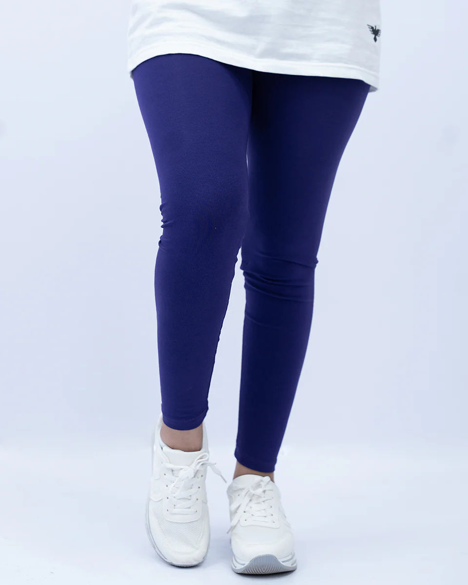 Women’s Violet Indigo Plain Tights