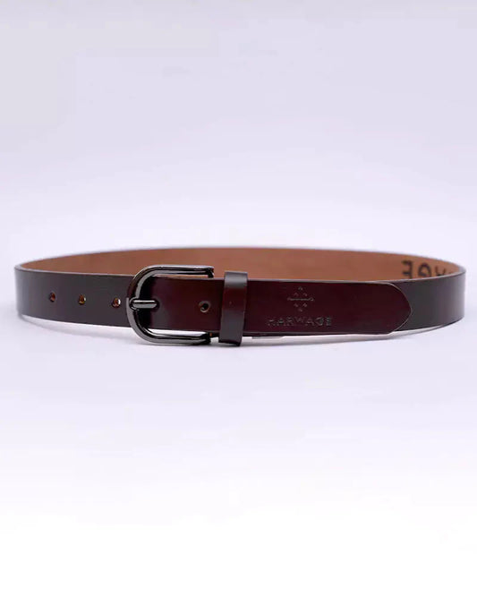 Women Basic Buckle Belt – Brown - Harwage